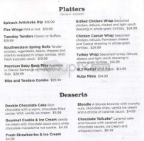 Ruby Tuesdays menu