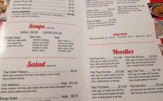 Thai Food Takeout menu