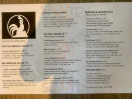 Farmshed menu