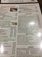 Hibernia Deli Coffee Shop menu