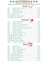 Szechuan Garden menu