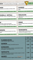 Phanou Pizza menu