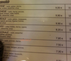 Pizzas Tipiz menu