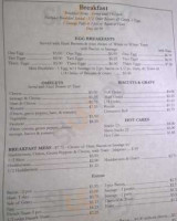 Rich Hill Cafe menu