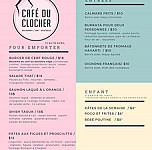 Cafe Du Clocher menu