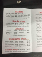 Thad's Place menu