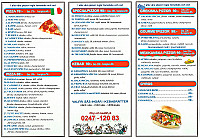 Ali Baba menu