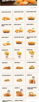 Burger King menu