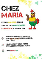 Chez Maria menu