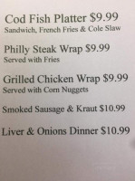 Mona Lisa's menu