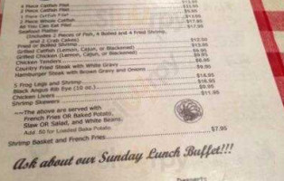 Laws Hill Fish House menu