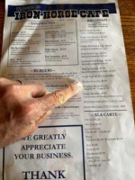 The Iron Horse Food & Spirits menu