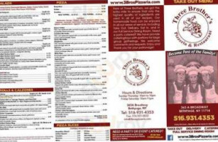 Three Brothers Pizzeria And menu