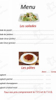 Ma Cabane menu