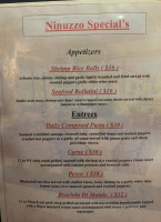 Ninuzzo Trattoria menu