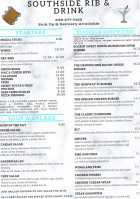 Southside Rib And Drink menu