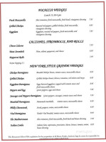 Tuscan Italian Pizzeria menu