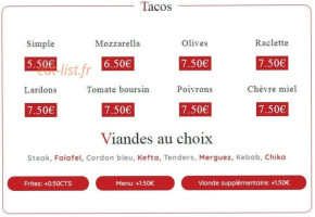 French Baba menu