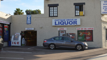 Cottage Drive-in Liquor outside