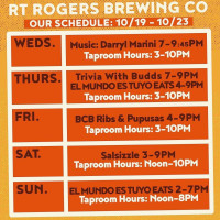 Rt Rogers Brewing, Co. menu