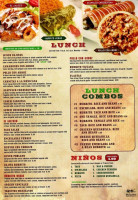 El Sombrero menu