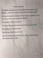 Aj 's Steak Pasta menu