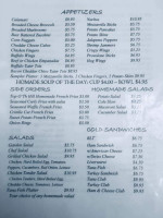 Top O'th' Hill menu