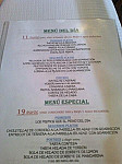 Hostal Biazteri menu