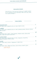 Bollicine menu