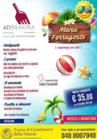 Ad Maiora Delle Terme menu