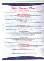 Jell's Sports Grill menu