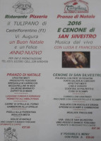 Il Tulipano menu