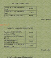 Auberge Des Cerfs De Kerfulus menu