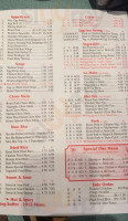 Peking Buffet menu