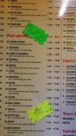 Pizzeria Lo Sfizio menu