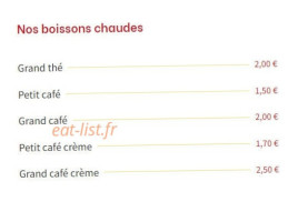 Le Pasa menu