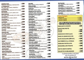 Pizzeria Vecchio Camino menu