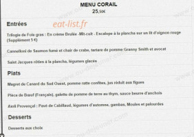 L'ancienne Gare menu