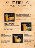 Misty Mountain Brewing Tap Haus food