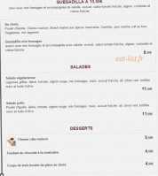 Black Beans menu