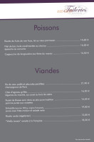 Les Tuileries menu