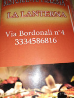 Pizzeria La Lanterna Di Mancuso Graziella menu