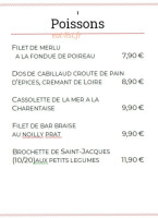 Le Marigny menu