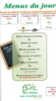 Mon Auberge menu