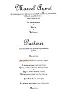 La Chaumière menu