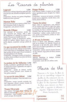 L'enchanté menu