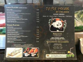 Panda House menu