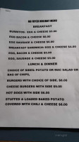 Bridge Creek Cafe menu