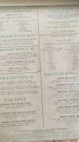 Bali Bowls menu