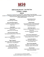 Brotherhood Winery Cafe menu